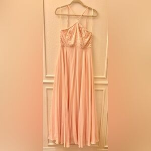 Lulu's Blush Pink Maxi Dress